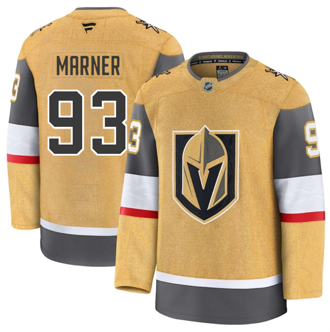 Youth Vegas Golden Knights #93 Mitch Marner Gold 2024-25 Home Stitched Hockey Jersey